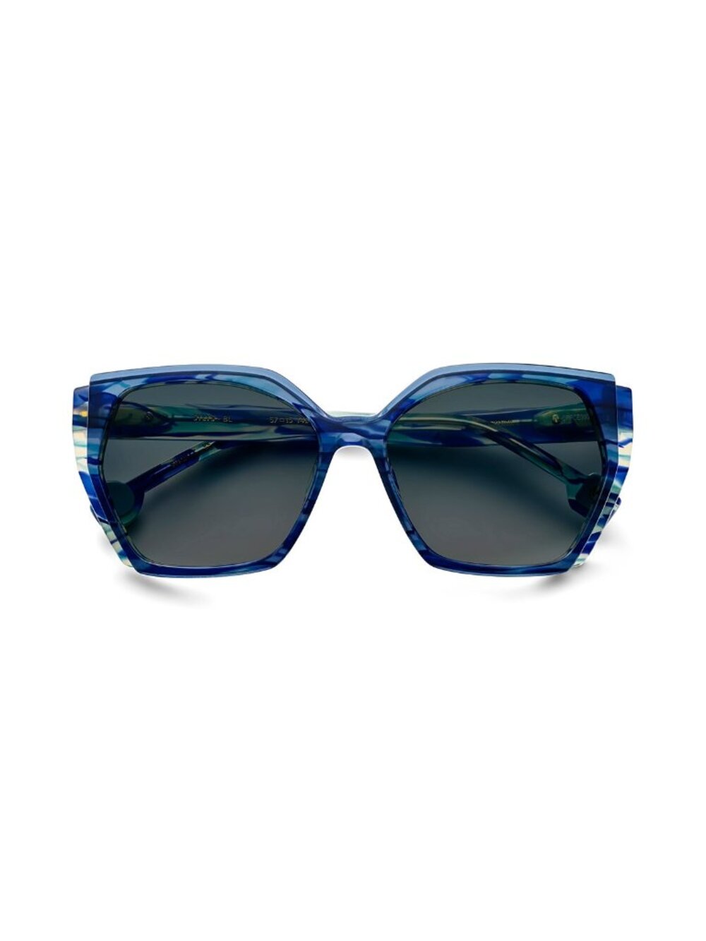 New Etnia Barcelona Women's Sunglasses Blue Acetate Frame SYLYS BL 57